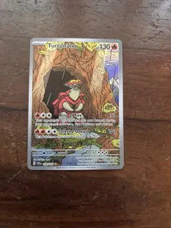 Pokemon TCG Turtonator Stellar Crown Illustration Rare Card 146/142 - Image 1