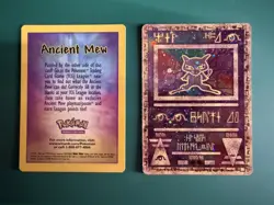 Ancient Mew Pokemon Movie 2000 Promo Holo Card w/ Original Insert Card NM - Image 1