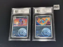 Pokemon Chinese Card Wartortle 151C-008 Squirtle 151C-007 Pyxis 10 - Image 1