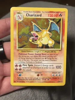 Pokemon TCG Charizard 1999-2000 Base Set Holo Rare Card 4/102 - Image 1