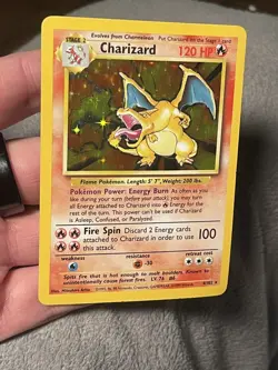 Pokemon TCG Charizard 1999-2000 Base Set Holo Rare Card 4/102 - Image 2