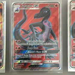 Pokemon Salazzle GX Secret Rare Holo Lot - 4 Cards - Image 3
