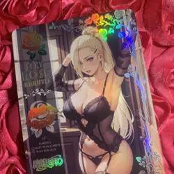 Ino Yamanaka NARUTO SEXY ROSE Goddess Anime Holo Waifu Girl Card - Image 2