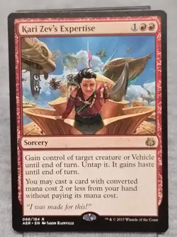 MTG Kari Zev's Expertise Aether Revolt 88/184 Regular Rare - Image 1
