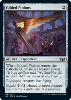 Gilded Pinions x1 - Streets of New Capenna - NM-Mint, English - Streets of New C - Image 1