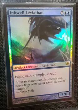 MTG FOIL INKWELL LEVIATHAN SIGNED BY ANTHONY FRANCISCO - Image 1