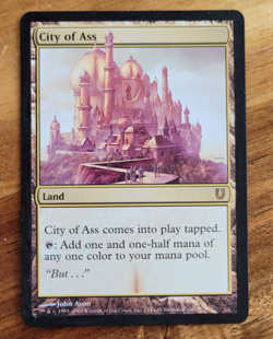 1x * City of Ass * Unhinged * Borders painted in black * NM - Image 1