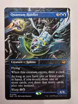 Magic The Gathering Quantum Riddler (Borderless) Edge of Eternities Regular - Image 1