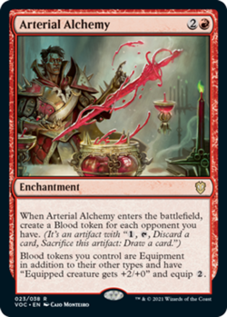 [4x] Arterial Alchemy Near Mint, English Crimson Vow Commander MTG Magic - Image 1