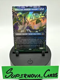 Don & Leo, Problem Solvers Showcase Foil Teenage Mutant Ninja Turtles TMNT MTG - Image 1