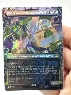 Don & Leo, Problem Solvers Showcase Foil Teenage Mutant Ninja Turtles TMNT MTG - Image 2