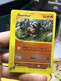 #3 Houndour 86/147 Aquapolis 2002 Reverse Holo E-Series Vintage Pokemon Card TCG - Image 4