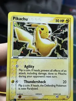 #3 Pikachu 012 Black Star Promo 2003 EX Series Collector's Tin Holo Pokemon Card - Image 5
