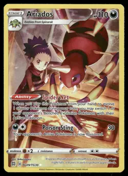 Pokemon Cards Ariados TG09/TG30 Brilliant Stars Trainer Gallery Holo NM *2 - Image 1