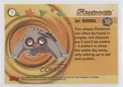 Slakoth Topps Pokemon Advanced #77 2003 - Image 2