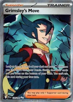 Pokemon Grimsley’s Move 120/094 PFL Ultra Rare Full Art Trainer NM - Image 1