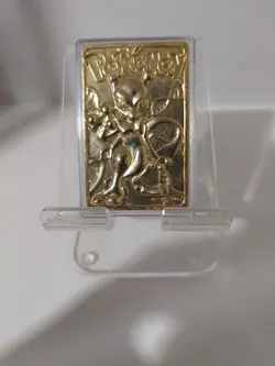 1999 MEWTWO #150 Gold Bar Card Limited Edition Burger King Gold Plated Pokemon - Image 1