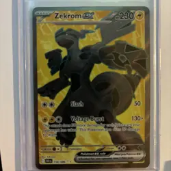 Zekrom EX 158/086 Black Bolt Full Art Ultra Rare Pokemon TCG Card NM - Image 2