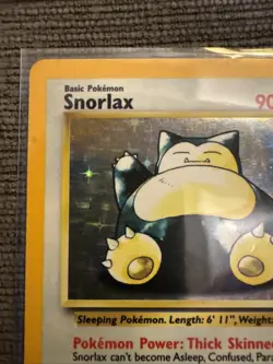 1999 Pokemon Jungle Unlimited SNORLAX - Holo Rare NO SYMBOL ERROR #11/64 🔥 - Image 3