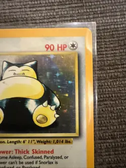 1999 Pokemon Jungle Unlimited SNORLAX - Holo Rare NO SYMBOL ERROR #11/64 🔥 - Image 4