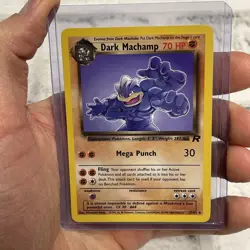 Dark Machamp 27/82 Team Rocket Regular Rare 1999 WOTC Pokemon TCG NM Vintage Vtg - Image 1