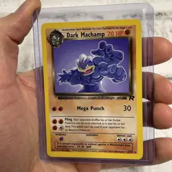 Dark Machamp 27/82 Team Rocket Regular Rare 1999 WOTC Pokemon TCG NM Vintage Vtg - Image 2
