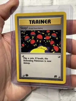 Sleep! (Rocket's Secret Machine) 79/82 Team Rocket 1st Edition Pokemon NM/MT Vtg - Image 2