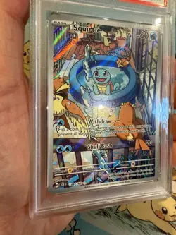 Pokemon Squirtle Stellar Crown Illustration Rare #148/142 PSA 10 Gem Mint - Image 3