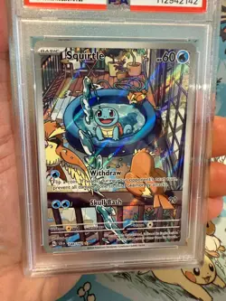 Pokemon Squirtle Stellar Crown Illustration Rare #148/142 PSA 10 Gem Mint - Image 5
