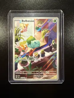 Pokemon Bulbasaur 143/142 SV07: Stellar Crown Illustration Rare Full Art Holo - Image 1