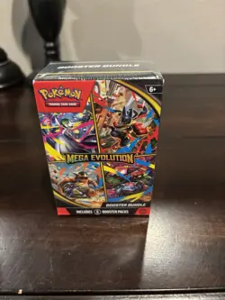 Sealed Mega Evolution Booster Bundle Pokemon 6 booster packs - Image 1