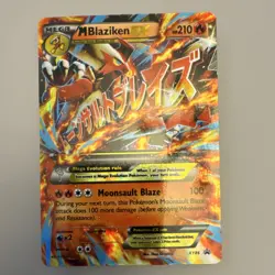 Pokemon M Blaziken EX XY86 XY Promos Full Art Promo Holo HP210 English TCG - Image 1