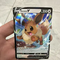 Pokemon Eevee V 108/159 Crown Zenith Holo Ultra Rare 200 HP Vee Brave - Image 1