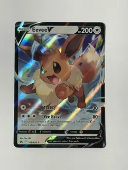 Pokemon Eevee V 108/159 Crown Zenith Ultra Rare Holo Near Mint - Image 2