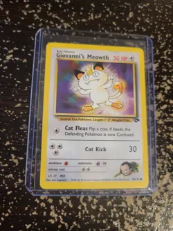 Giovanni's Meowth Gym Challenge 74/132 Wizards Pokemon TCG Common Unlimited - Image 1