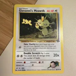 Pokemon Gym Challenge Giovanni's Meowth 43/132 Regular - Image 1