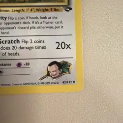 Pokemon Gym Challenge Giovanni's Meowth 43/132 Regular - Image 3