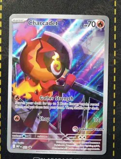 2025 POKEMON PHANTASMAL FLAMES POKEMON CENTER ETB PROMO #022 CHARCADET #1 - Image 1