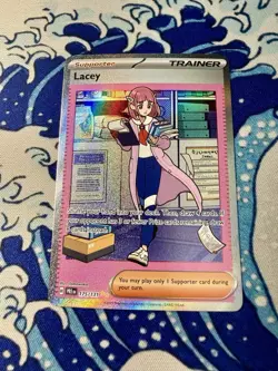 Pokemon Trainer Lacey 175/131 Prismatic Evolutions Illustration Rare NM CUTE💕 - Image 1