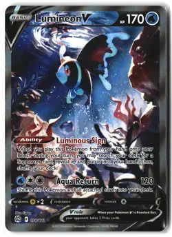 Lumineon V ⭐ 156/172 Holo Rare Ultra Brilliant Stars 2022 Pokemon NM - Image 1