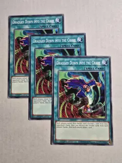 3x Dragged Down Into the Grave 1st Edition Common SR13-EN031 Yu-Gi-Oh! - Image 1