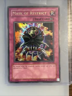 Mask of Restrict LON-018 (Ultra Rare, Unlimited, Moderately Played / MP) Yugioh - Image 1
