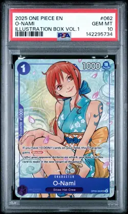 O-Nami Illustration Box Vol.1 OP05-062 PSA 10 - Image 1