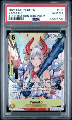 2025 Yamato Illustration Box Vol. 2 #016 ST13-016 One Piece EN Foil PSA 10 - Image 1