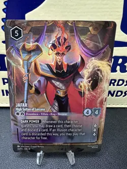 Disney Lorcana - Jafar High Sultan of Lorcana (Store Championship) 33/P2 - NM - Image 1