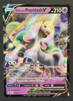 Galarian Rapidash V Promo SWSH: Sword & Shield Promo Cards SWSH111 NM - Image 1