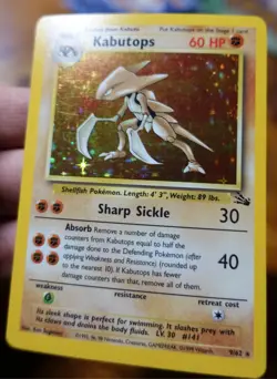 Kabutops 9/62 Holo Rare Fossil Set Pokemon Card VLP-LP - Image 3