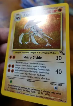Kabutops 9/62 Holo Rare Fossil Set Pokemon Card VLP-LP - Image 4