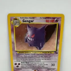 Pokemon TCG Gengar Fossil 5/62 Holo Base Holo LP Pokemon Card - Image 2