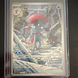Pokemon TCG Weavile Rare Card 228/217 ASC 2018 Stage 1 Dark 100 HP 70 - Image 1